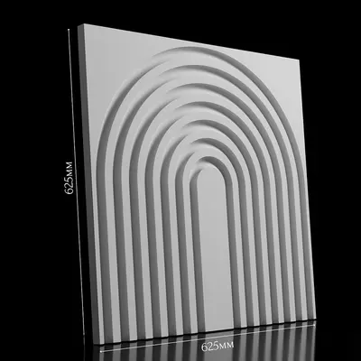 Arch Pattern Wall Panel 3d model