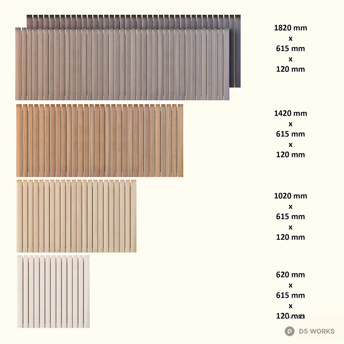 Wood Grain Radiator 3d model thumbnail 2