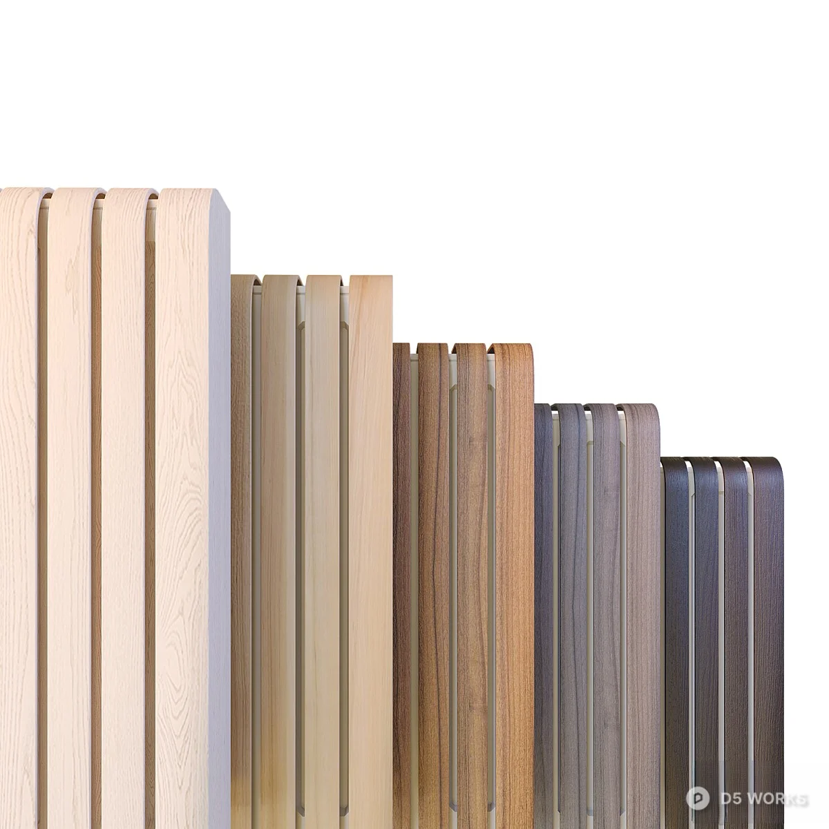 Wood Grain Radiator 3d model thumbnail 4