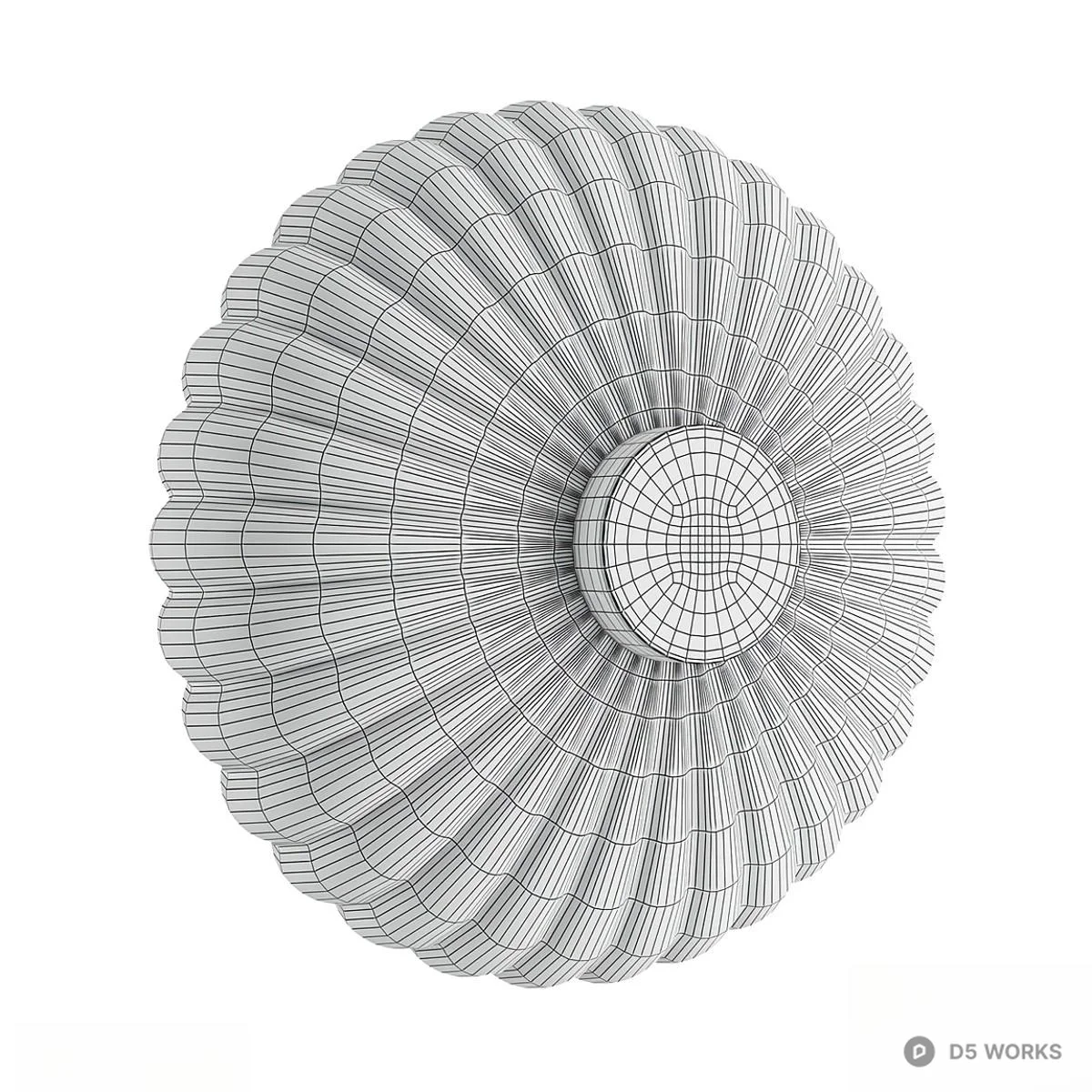 Crystal Radial Wall Lamp 3d model thumbnail 3