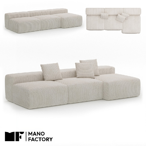 Modern Three-seater Sofa