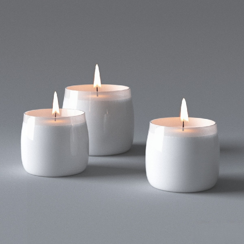 Modern Candle & Holder