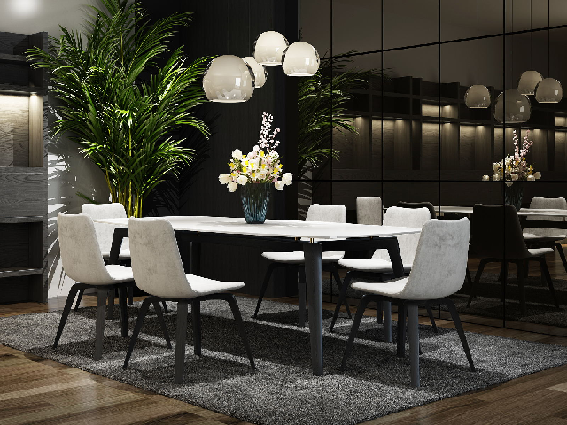 Modern Dining Table & Chairs Set