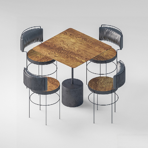 Modern Leisure Table & Chair Set