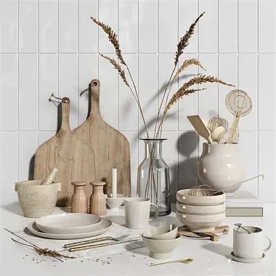 Scandinavian kitchenware set