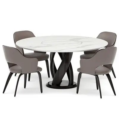 Modern Dining Table & Chairs Set