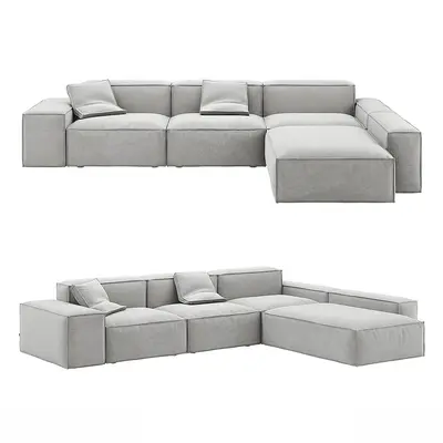 Modular Sectional Sofa With Chaise 3d model