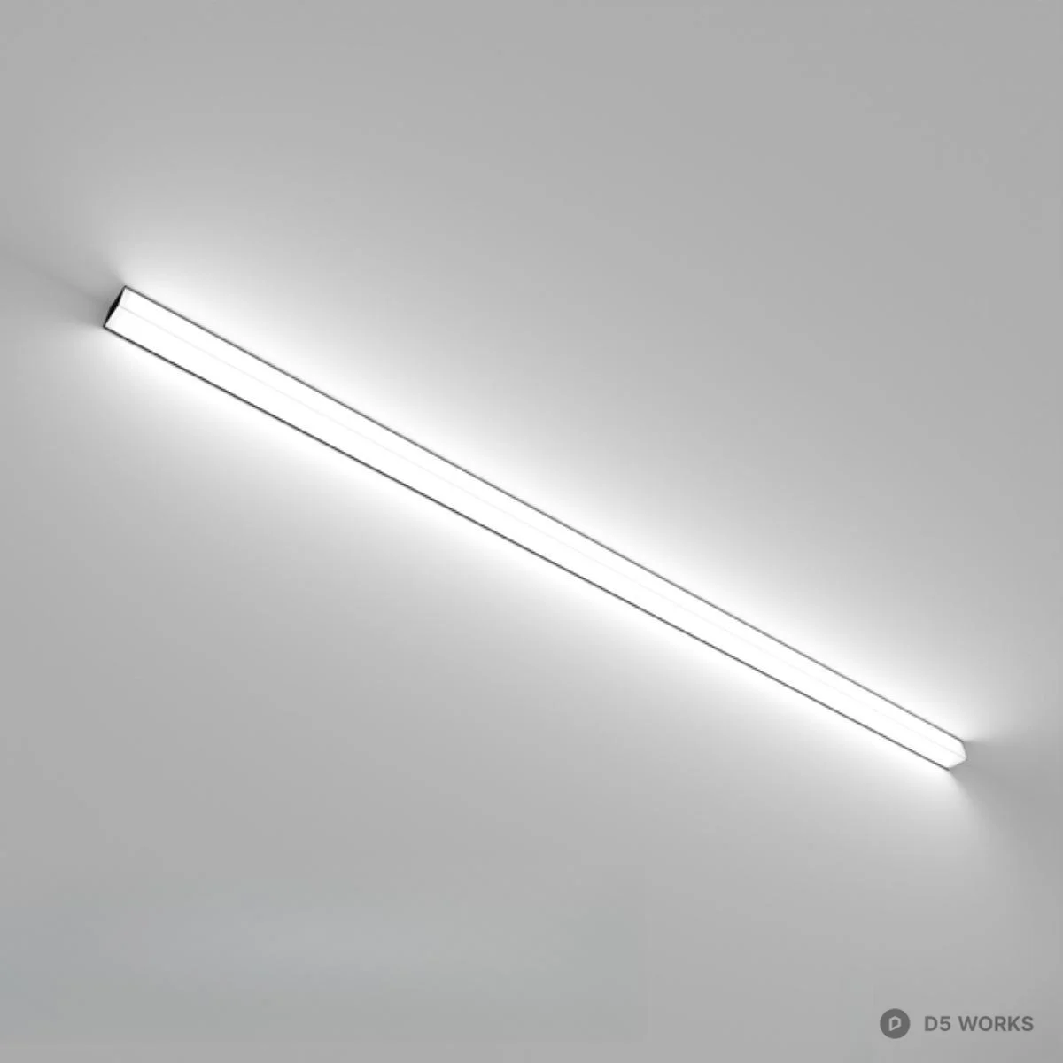 Linear Light Fixture 3d model - Image 1