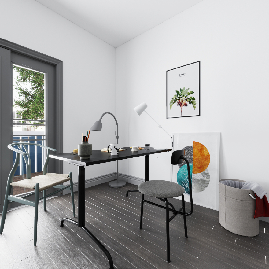 Modern Desk & Chair Set