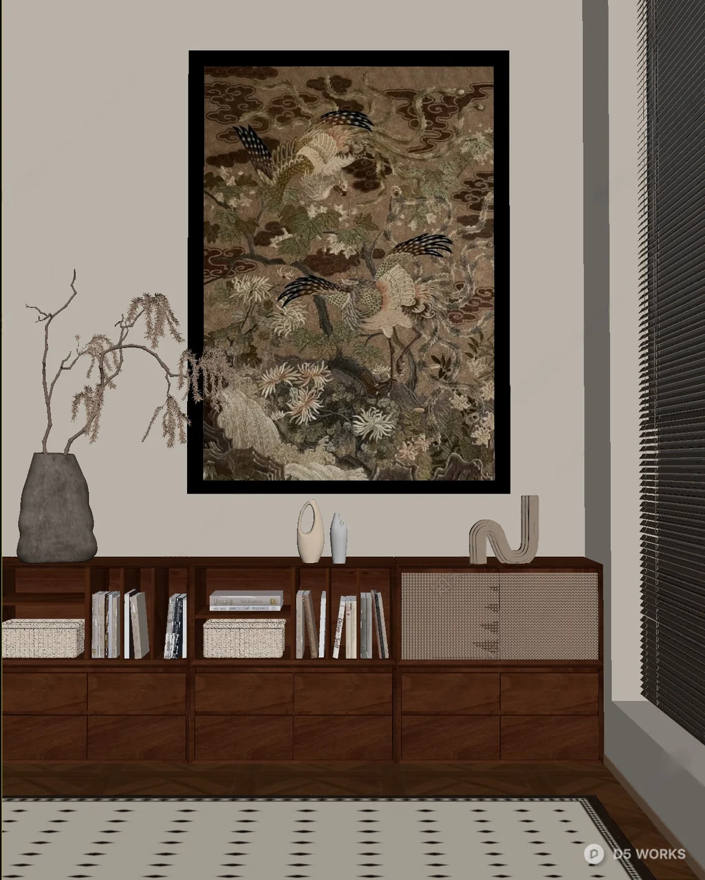 Mid Century Modern Wall Art 3d model thumbnail 2
