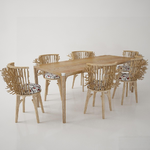 Modern Dining Table & Chairs Set