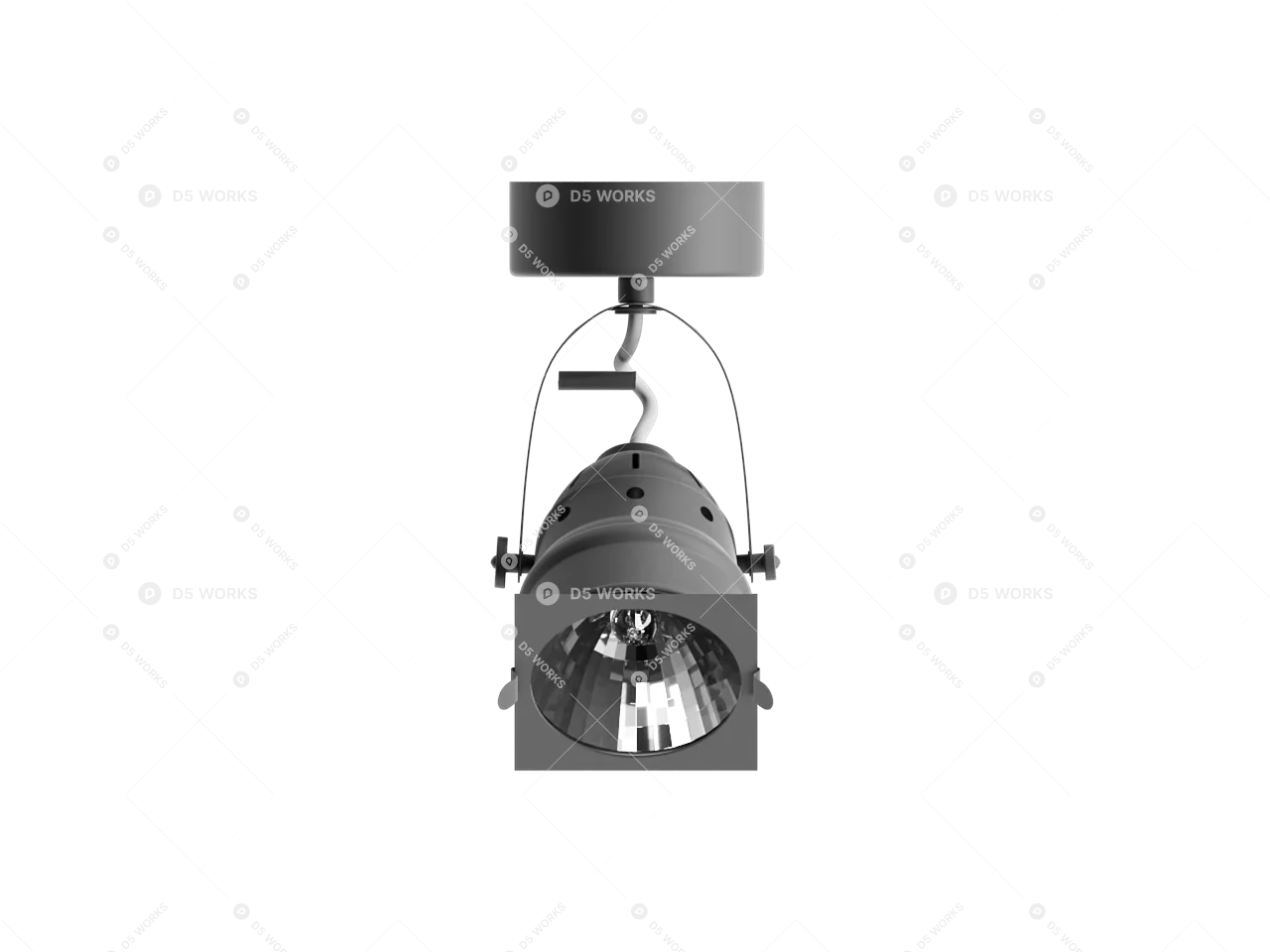 Spotlight 3d model thumbnail 2
