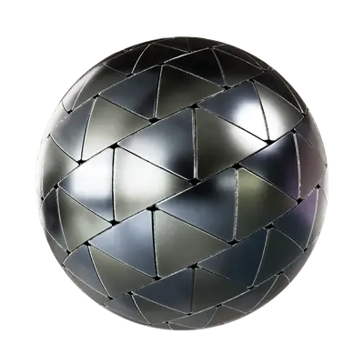 Triangular black trellis metal