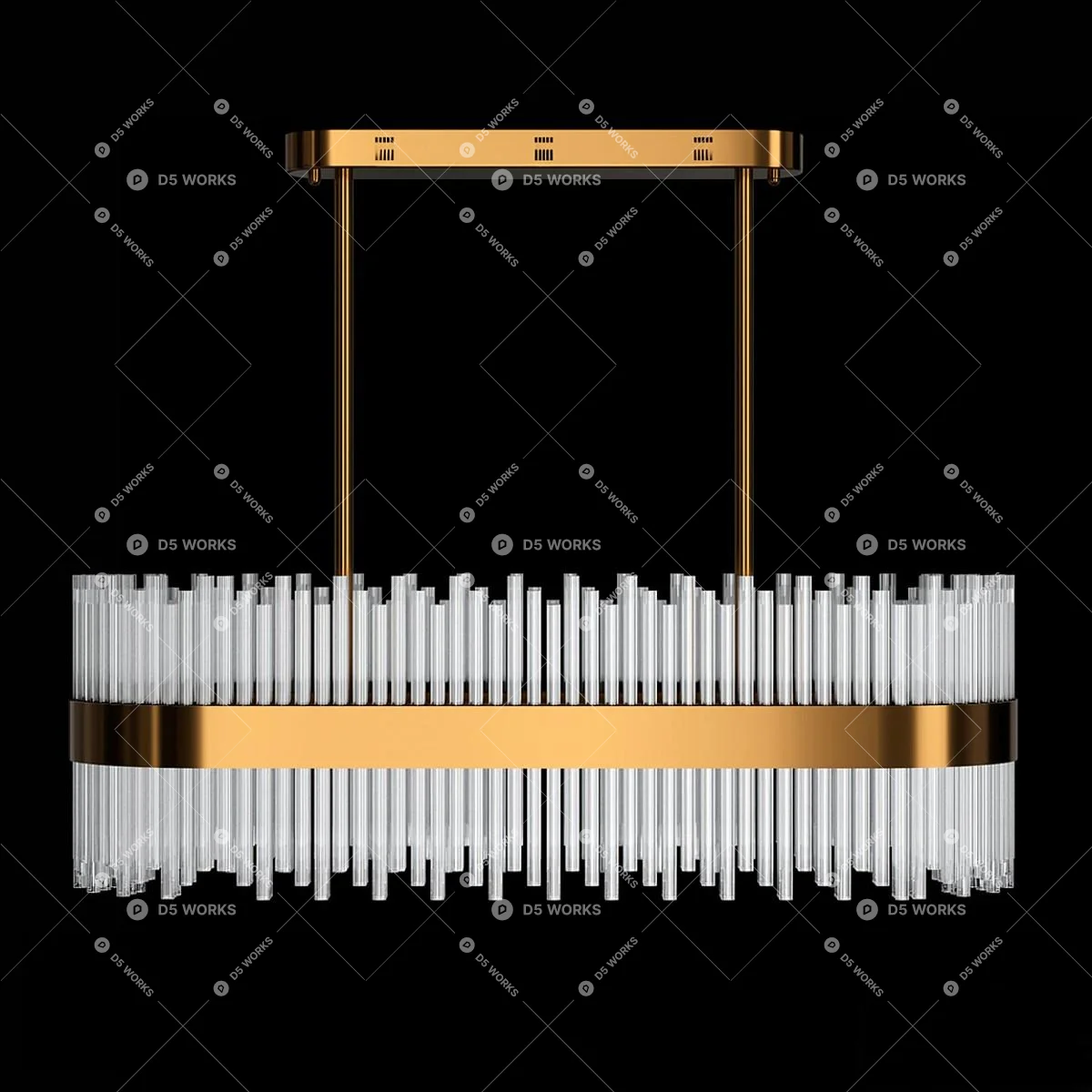 Contemporary Pendant Light 3d model thumbnail 2