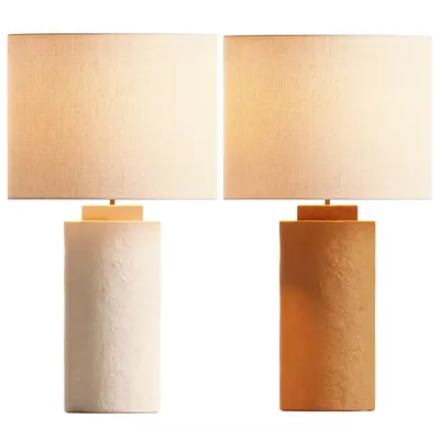 Textured Ceramic Table Lamp 3d model