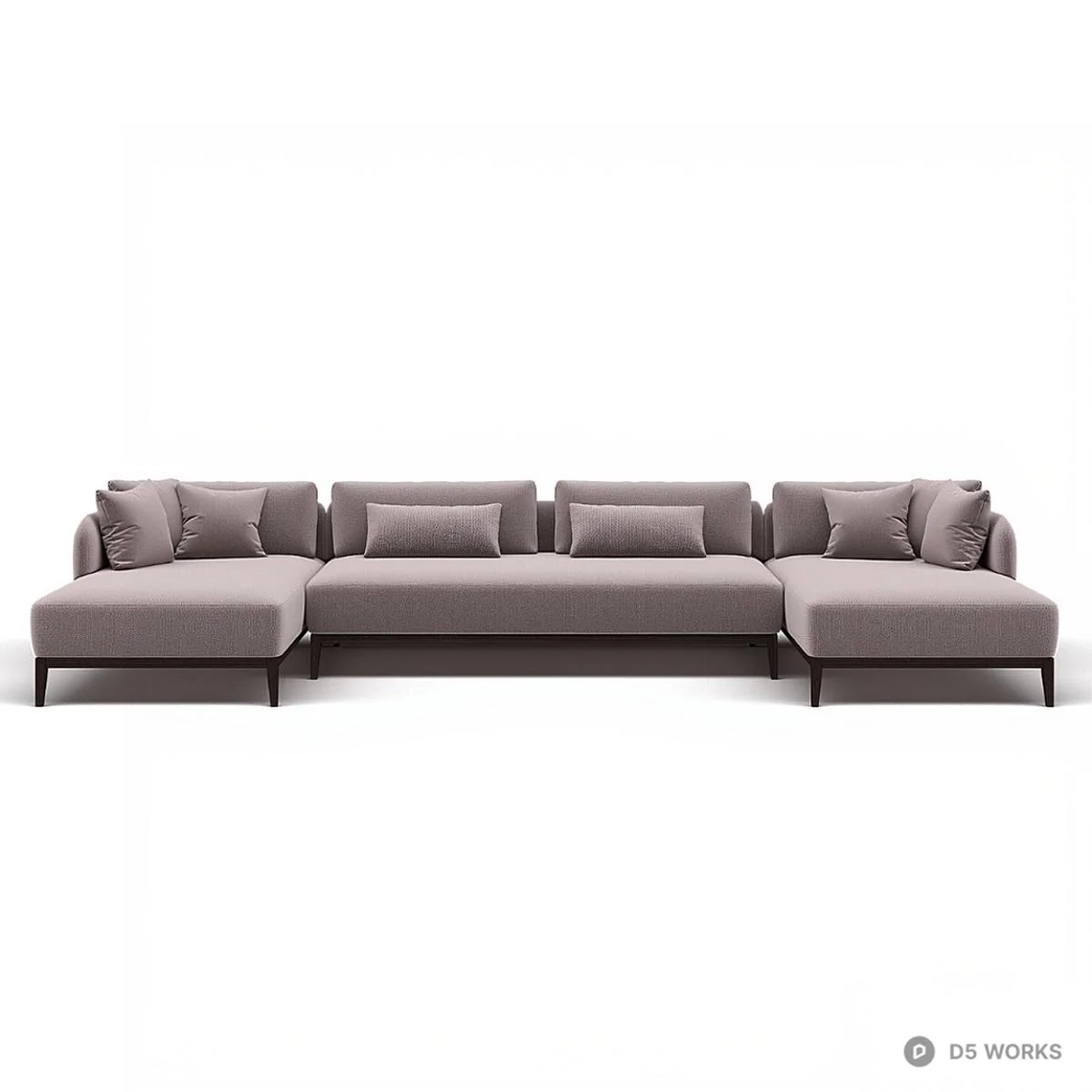 Modern Modular Sectional Sofa 3d model thumbnail 2