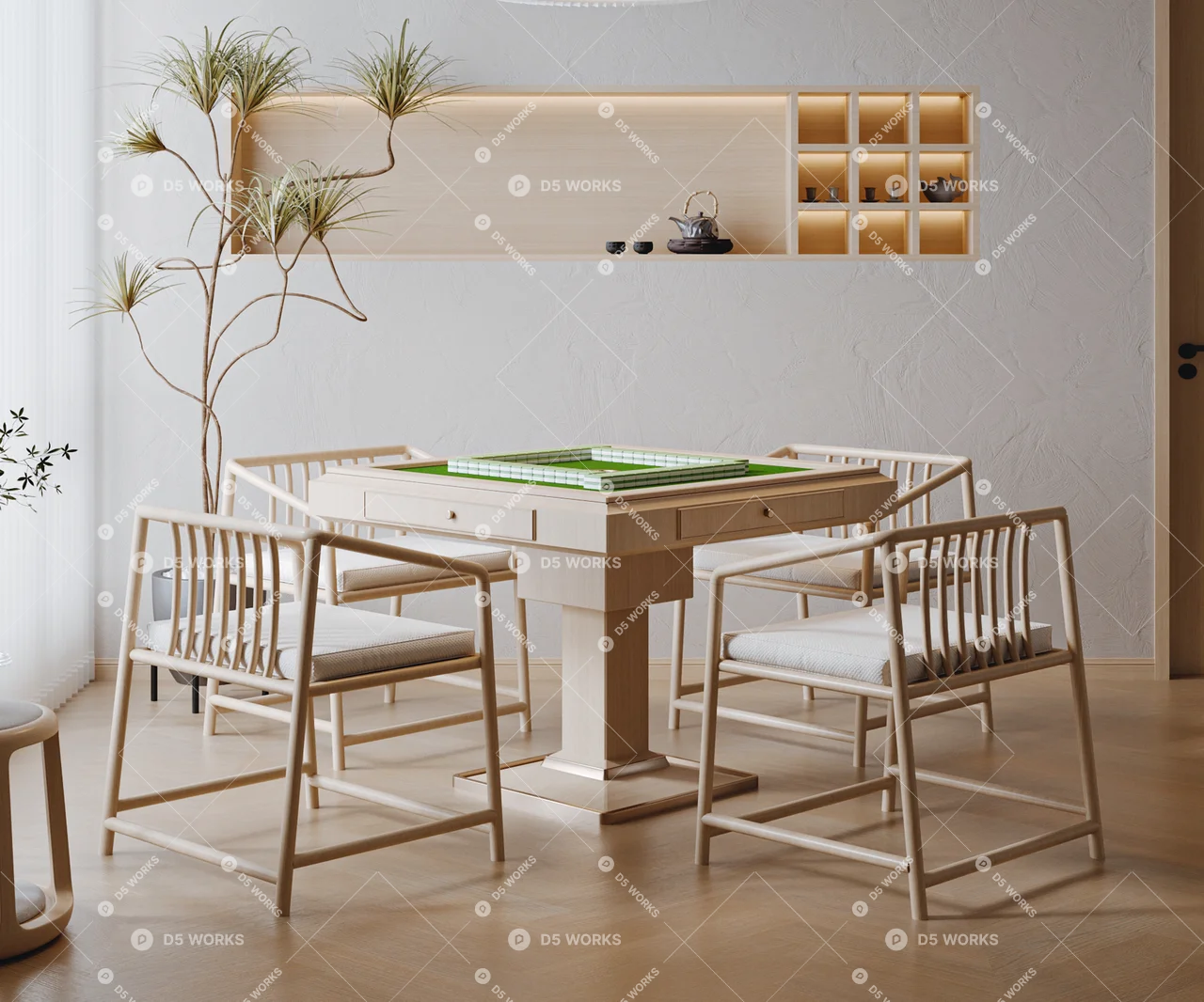 Japanese Chess & Card Room 3d model thumbnail 2
