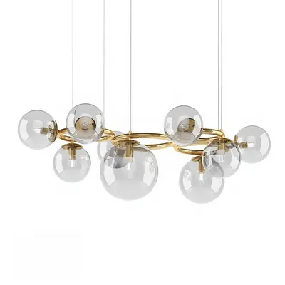 Modern Glass Globe Chandelier 3d model