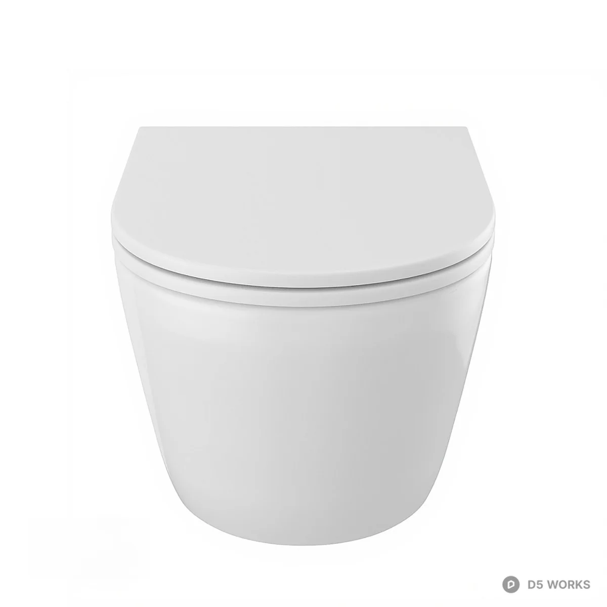 Wall Mounted Toilet 3d model thumbnail 4