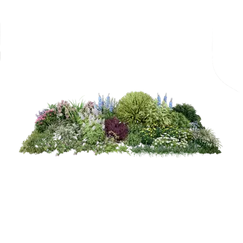 Flower Bed Combo 04 3d model