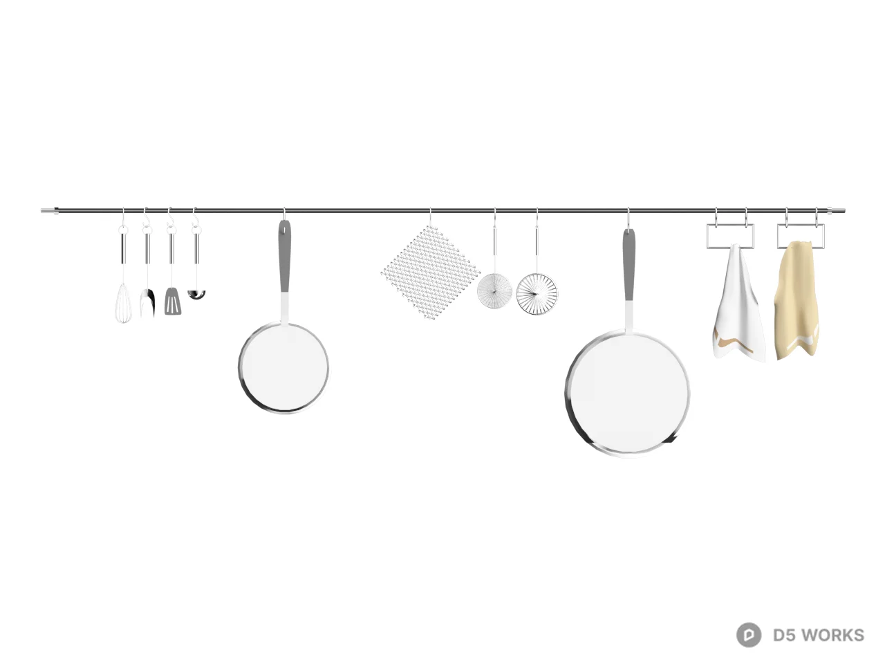 Cookware Set 3d model thumbnail 2