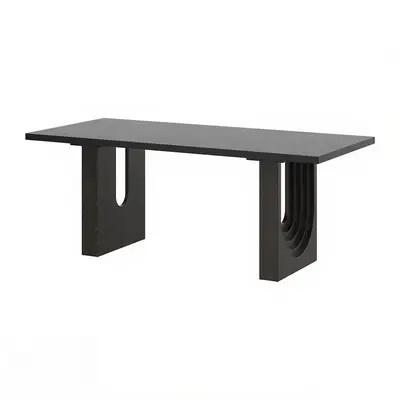 Minimalist Black Dining Table 3d model