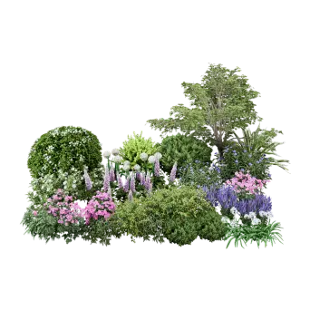 Flower Bed Combo 12 3d model