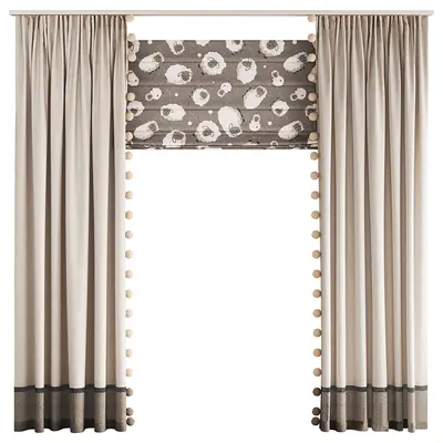 Modern Mid-Century Modern Roller Shades