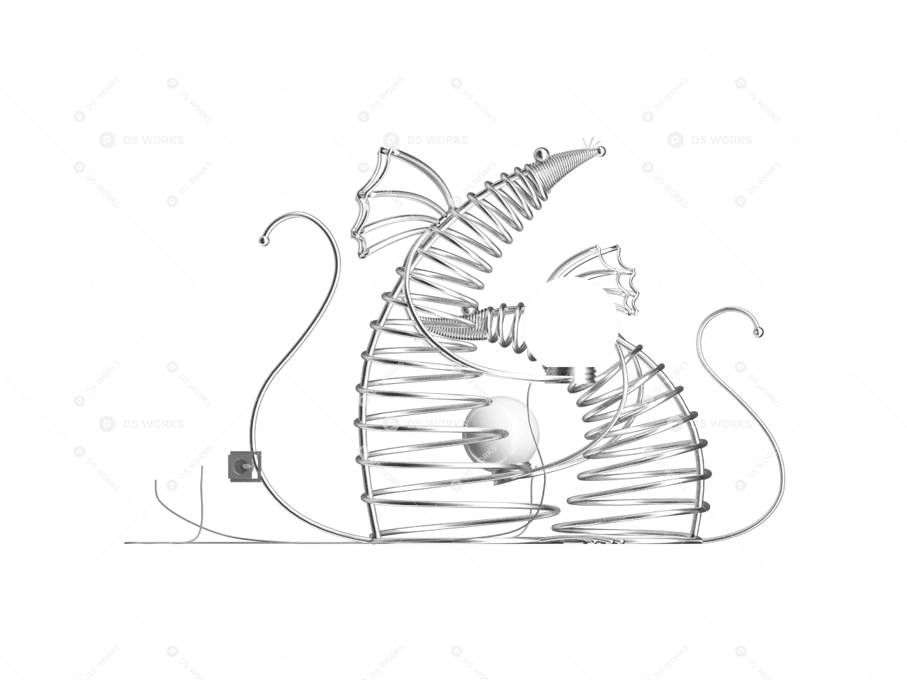 Decorative Lamp 3d model thumbnail 2