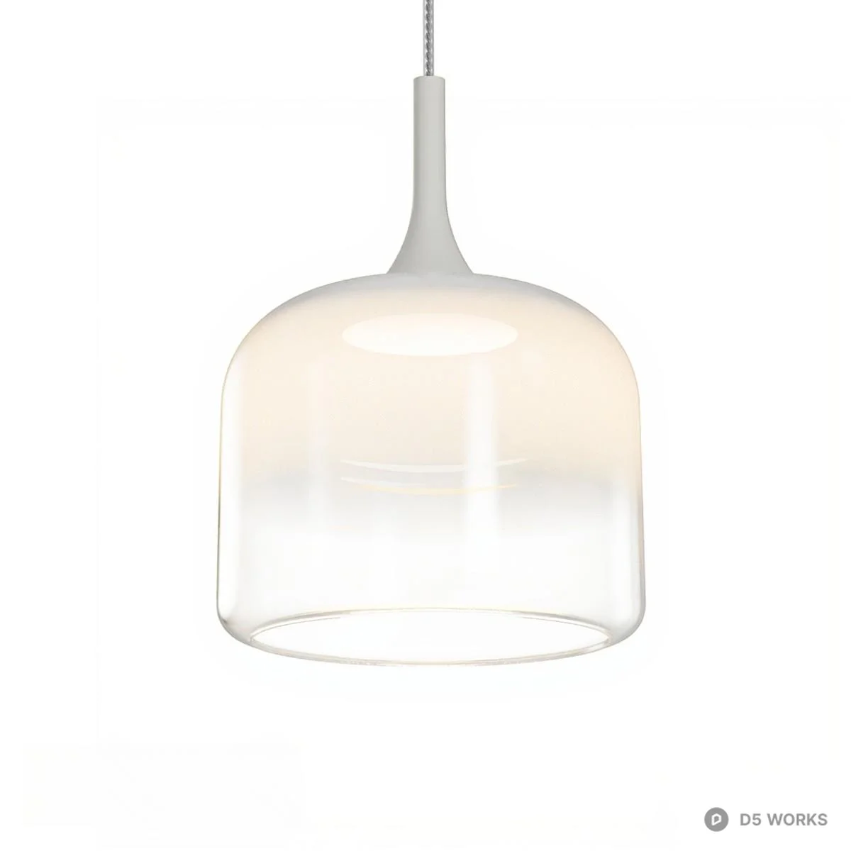 Gradient Glass Pendant Lights 3d model thumbnail 4