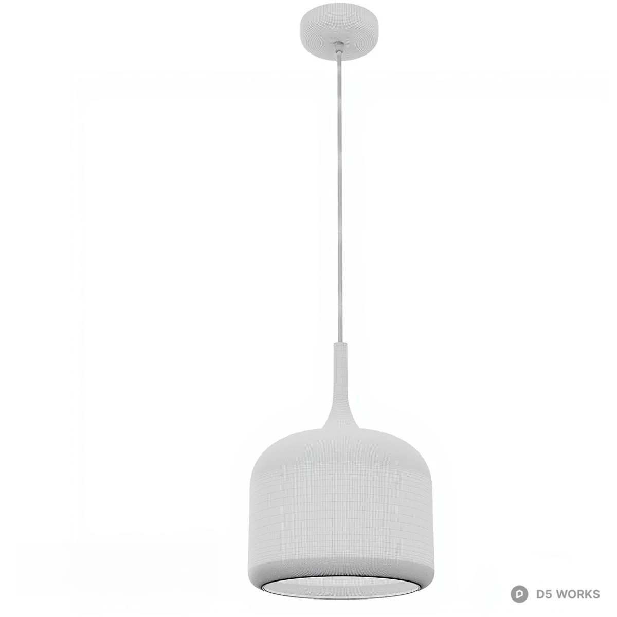 Gradient Glass Pendant Lights 3d model thumbnail 5