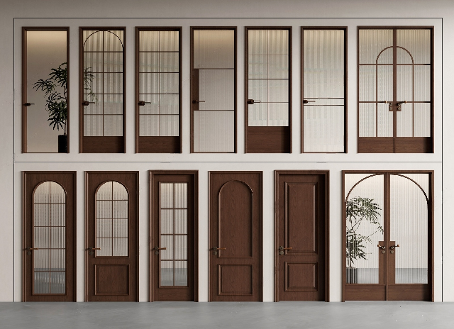 Mid-Century Modern Door Set