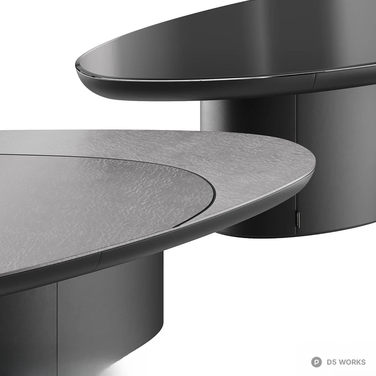 Asymmetrical Minimalist Coffee Table 3d model thumbnail 2