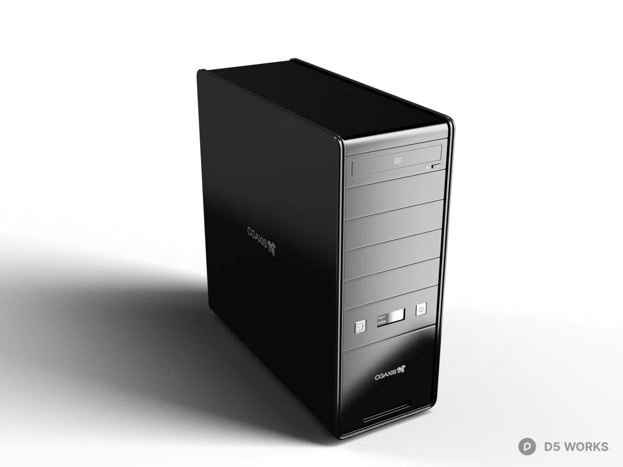 Desktop Computer Tower 3d model - Image 1