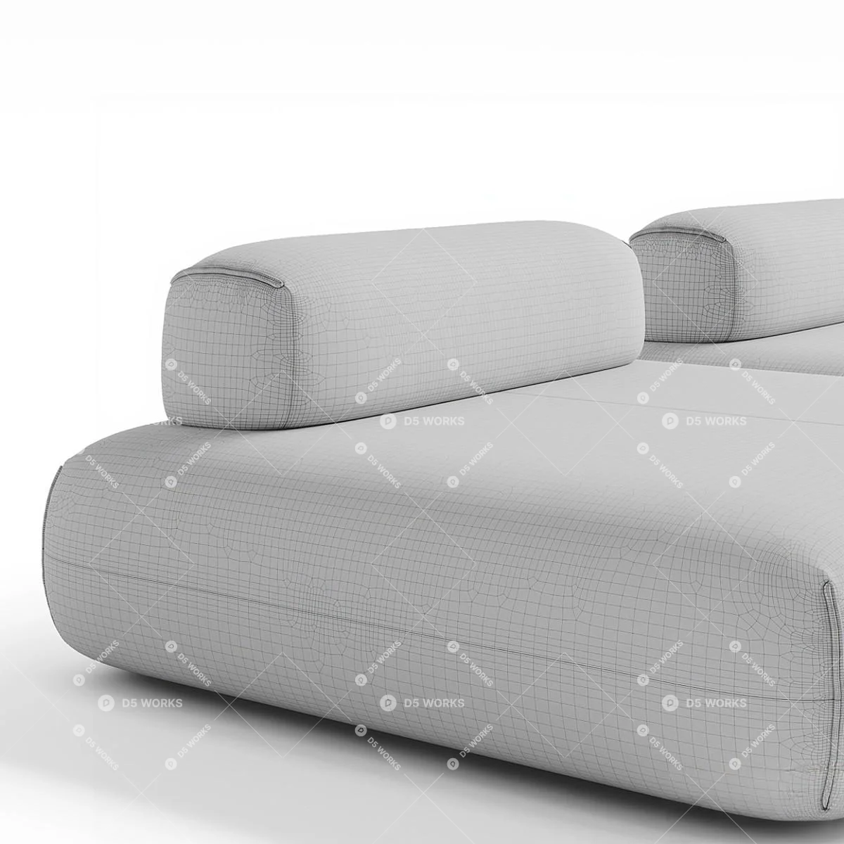 Modular Sofa Set 3d model thumbnail 2