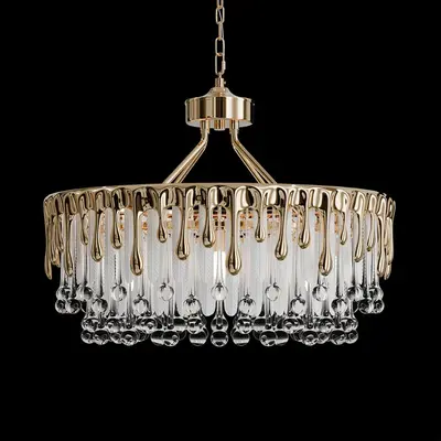 Crystal Drip Chandelier 3d model