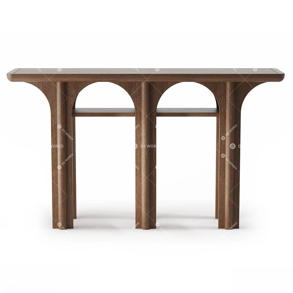 Mid-Century Modern Dining Table 3d model thumbnail 2