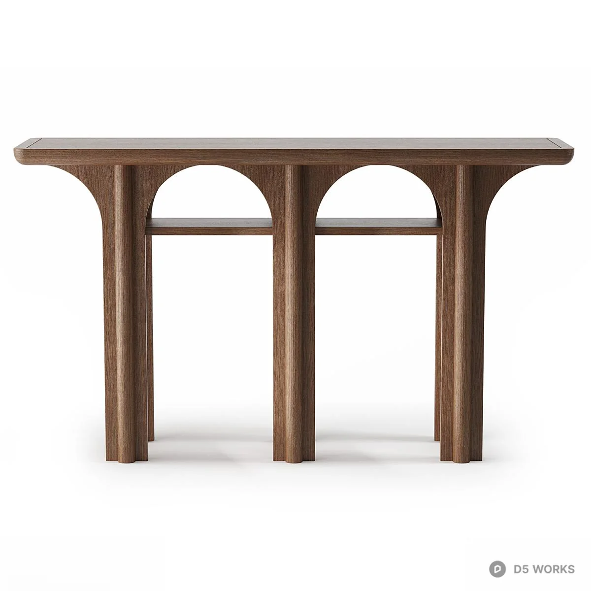 Mid Century Modern Dining Table 3d model thumbnail 2