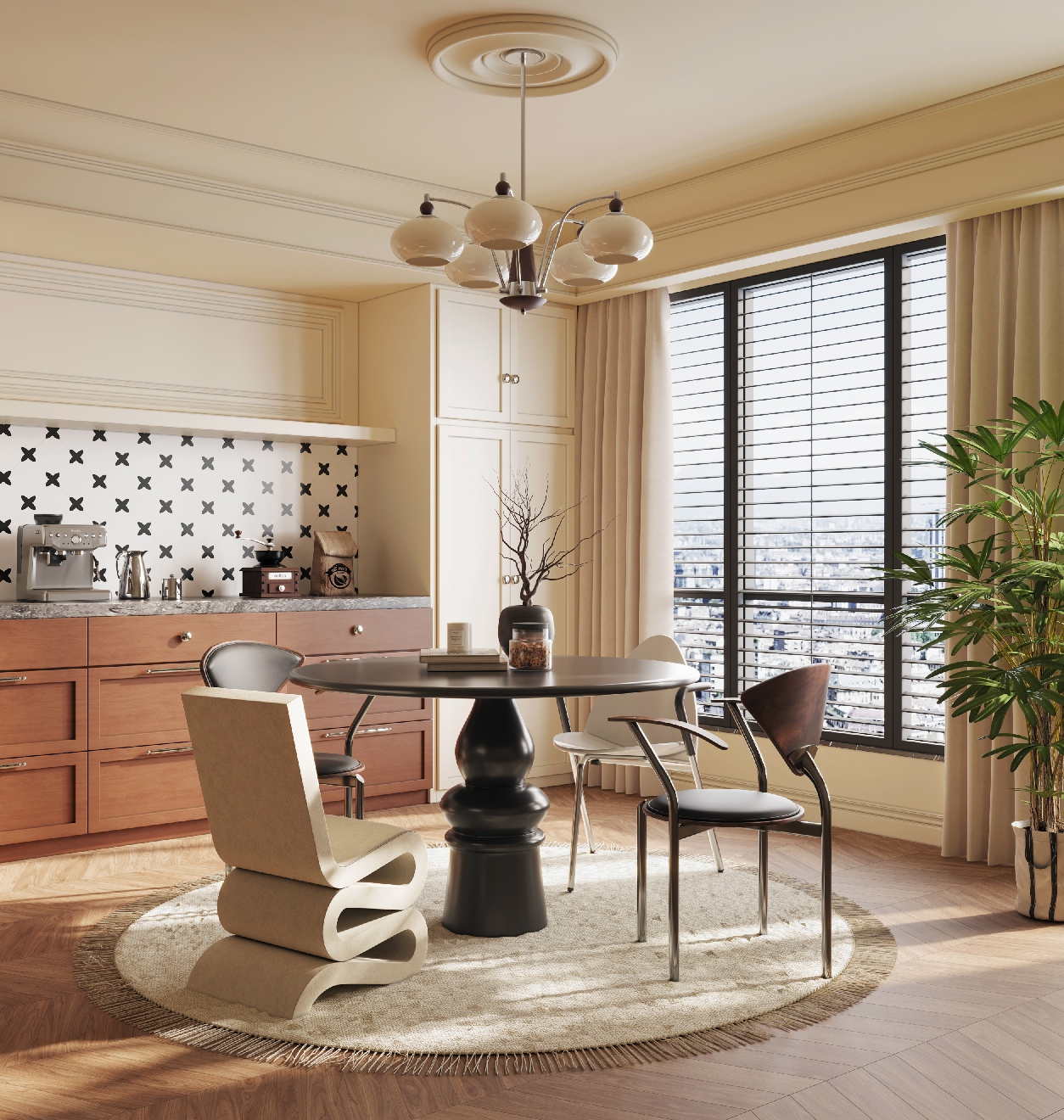 Mid-Century Modern Dining Room (Home)