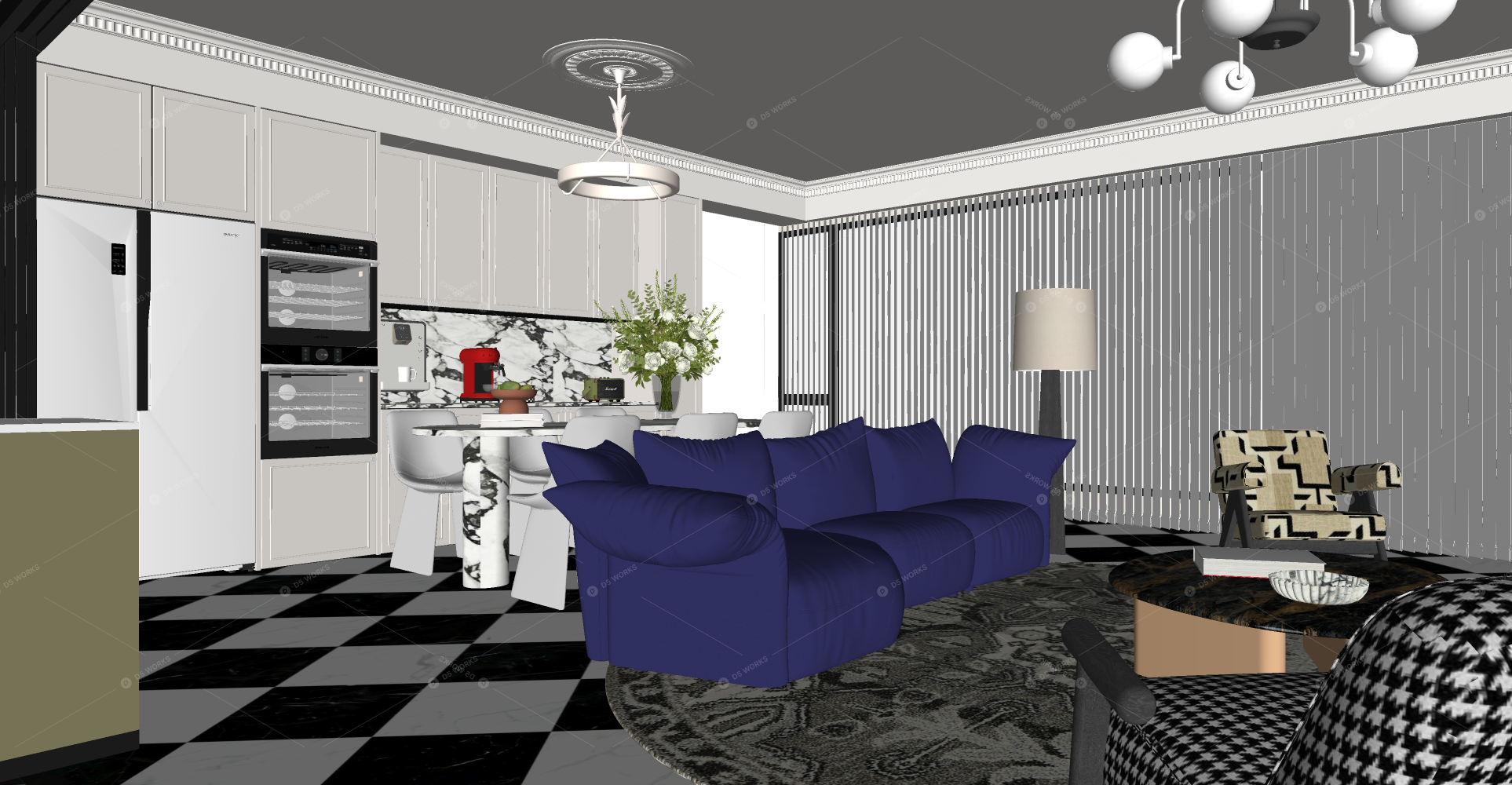Living & Dining Rooms 3D Models 2