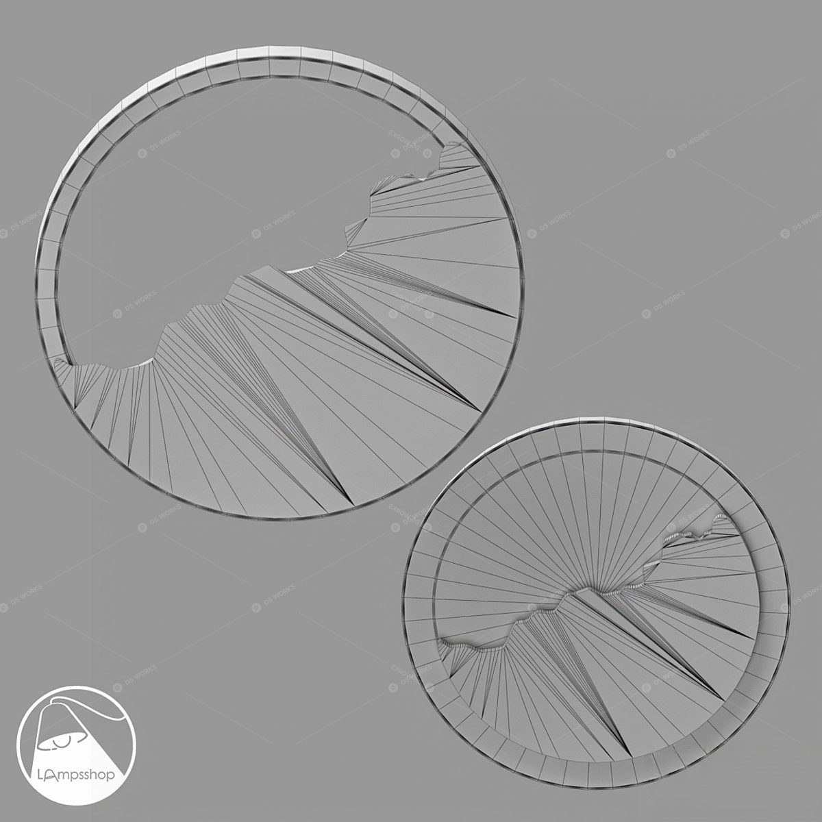 Flush Mount Lights 3D Models 2