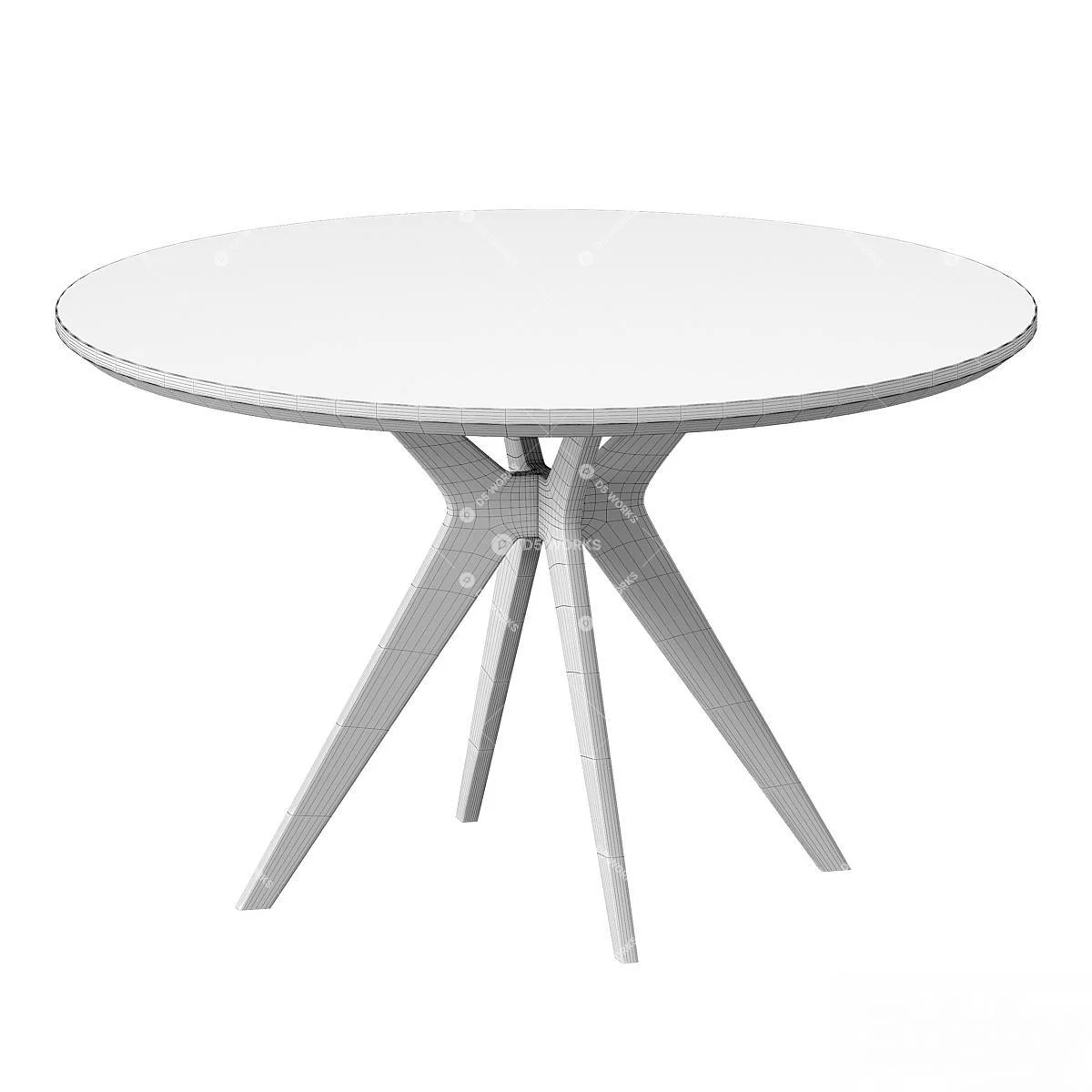 Dining Table 3d model thumbnail 2
