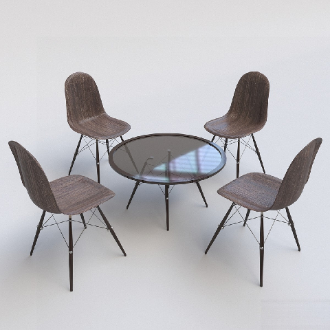 Modern Leisure Table & Chair Set