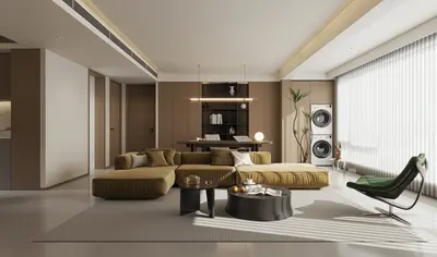 Modern Home Living Room 3d model
