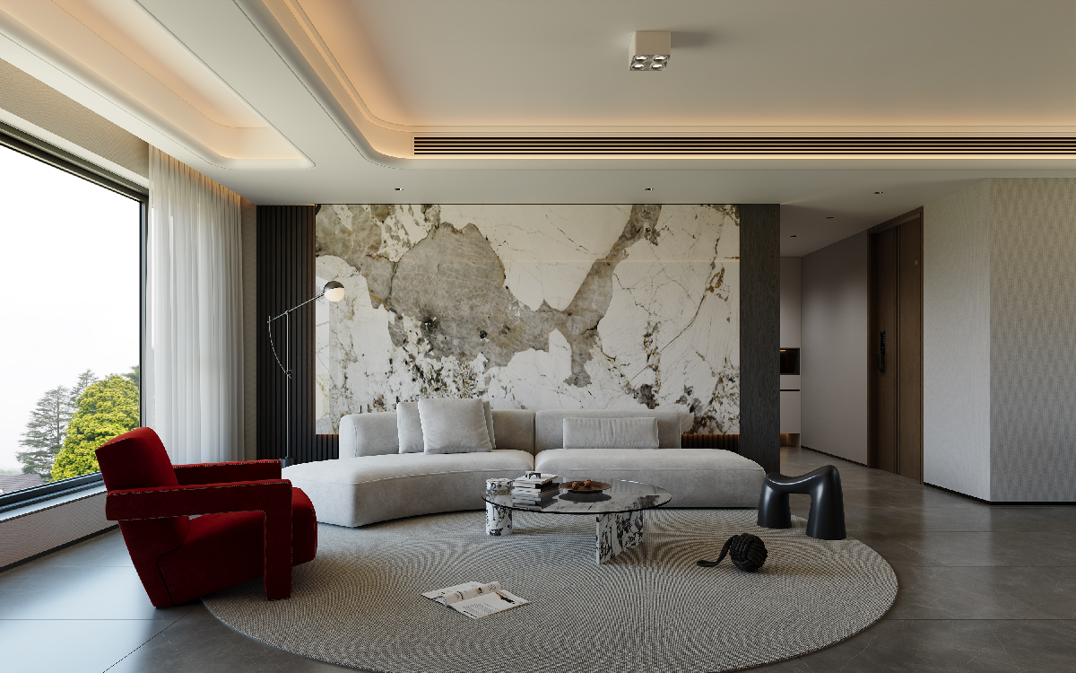 Modern Living & Dining Room