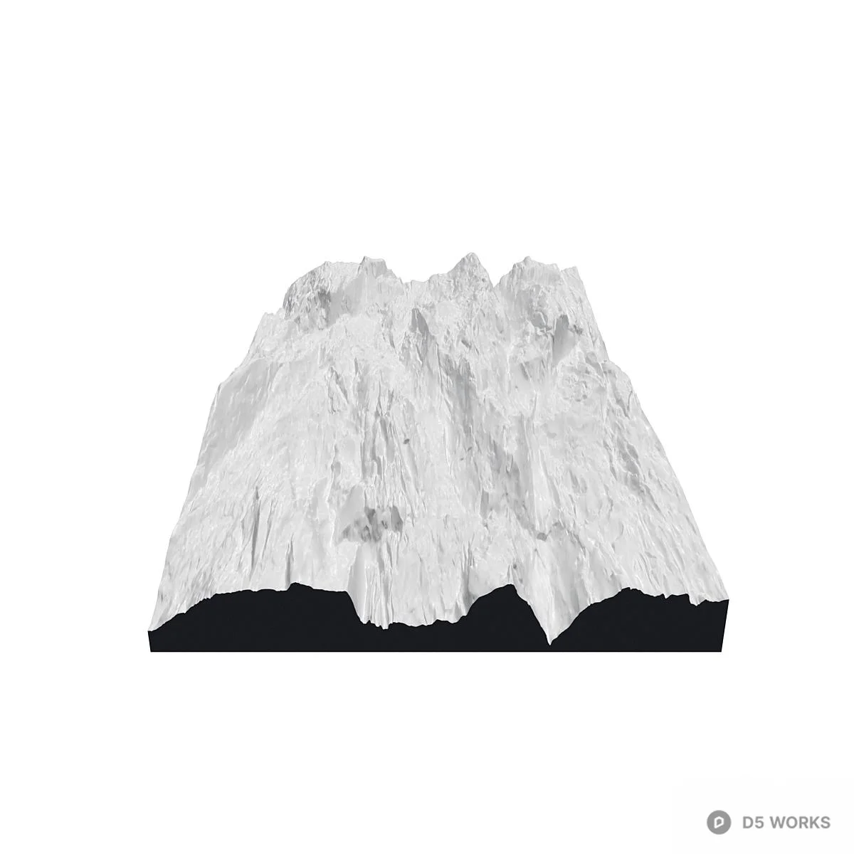 Textured White Wall Panel 3d model thumbnail 3