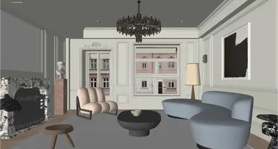 Contemporary Home Living Room