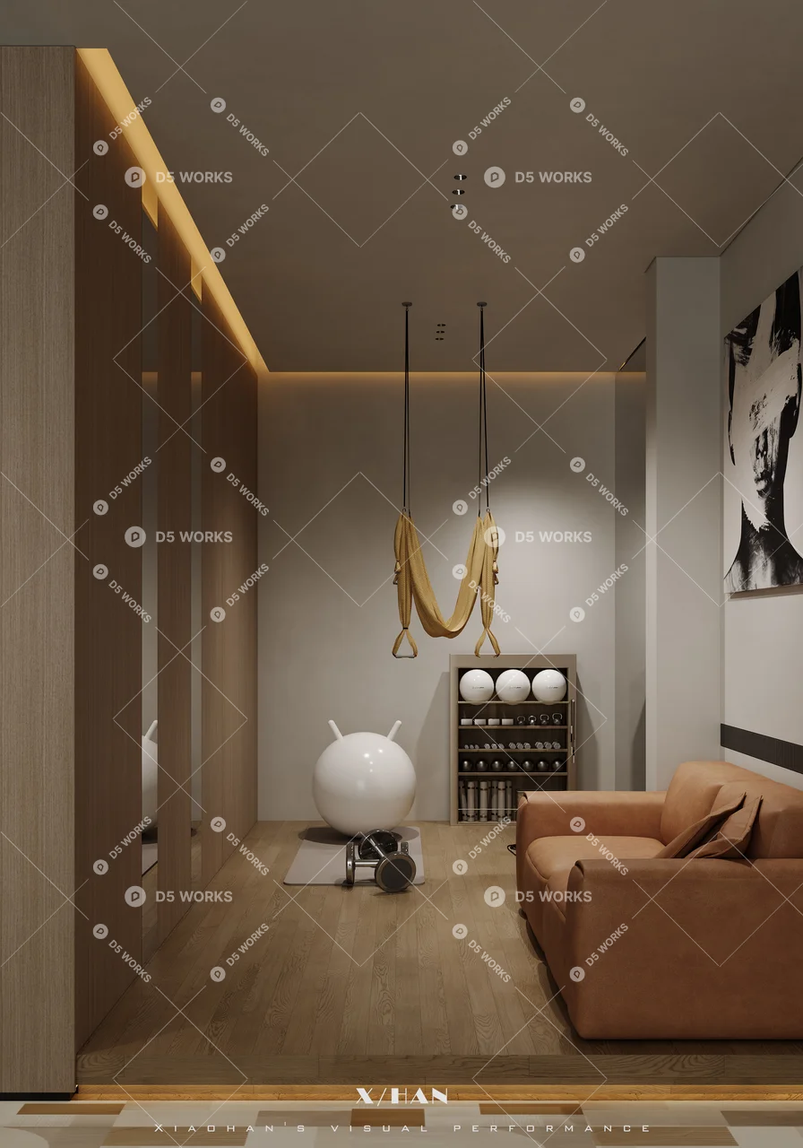 Home Theater Room 3d model thumbnail 8