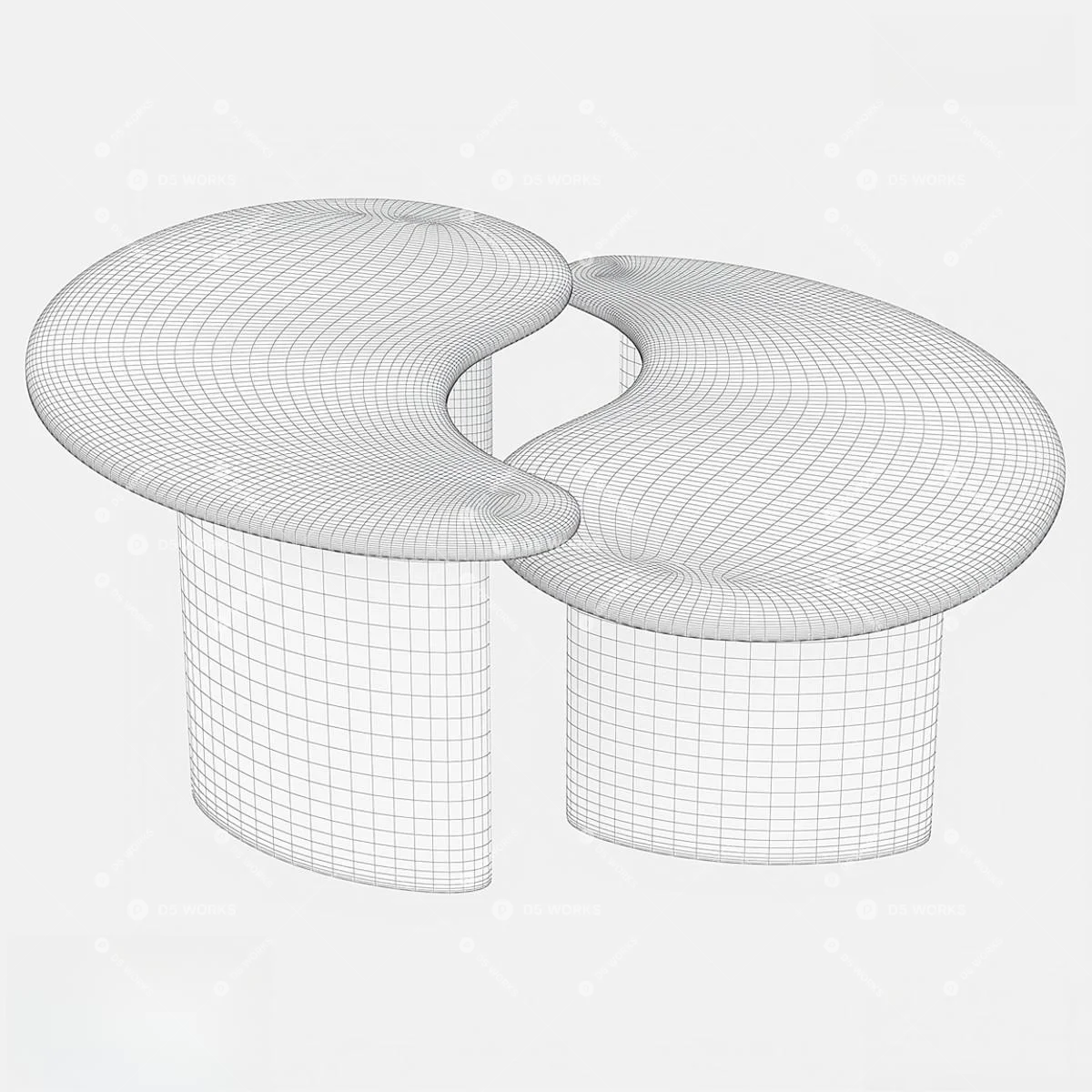 Contemporary Coffee Table 3d model thumbnail 2