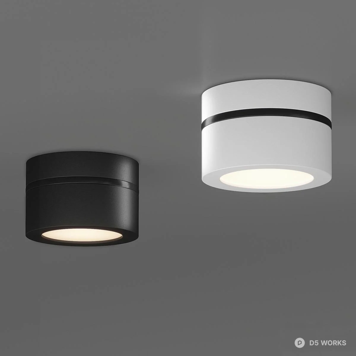 Minimalist Cylinder Recessed Light 3d model - Image 1